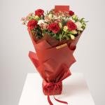 Crimson Elegance Hand Bouquet