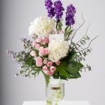 Hydrangea and Purple Matthiola