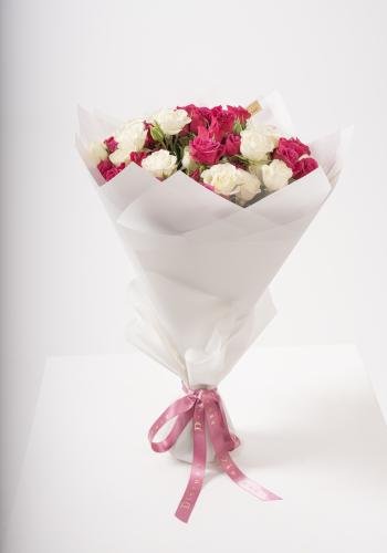 Crimson Frost - Spray Rose Bouquet