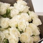 باقة ورود سبراي بلون سنو نقي وأنيق